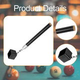 Maxbell Pool Chalk Holder Professional Lightweight Easy to Carry 2 in 1 Cue Tip Tool Black handle