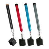 Maxbell Pool Chalk Holder Professional Lightweight Easy to Carry 2 in 1 Cue Tip Tool Black handle