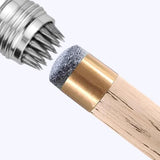 Maxbell Pool Chalk Holder Professional Lightweight Easy to Carry 2 in 1 Cue Tip Tool Black handle