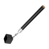 Maxbell Pool Chalk Holder Professional Lightweight Easy to Carry 2 in 1 Cue Tip Tool Black handle
