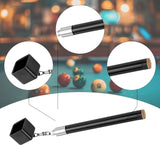 Maxbell Pool Chalk Holder Professional Lightweight Easy to Carry 2 in 1 Cue Tip Tool Black handle