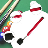 Maxbell Pool Chalk Holder Professional Lightweight Easy to Carry 2 in 1 Cue Tip Tool Red Color Handle