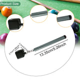 Maxbell Pool Chalk Holder Professional Lightweight Easy to Carry 2 in 1 Cue Tip Tool Gray handle