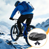 Maxbell Bike Seat Comfortable Anti Slip Replacement Noseless Enlarged Bicycle Saddle black