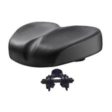 Maxbell Bike Seat Comfortable Anti Slip Replacement Noseless Enlarged Bicycle Saddle black