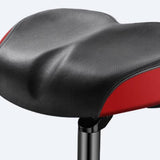 Maxbell Bike Seat Comfortable Anti Slip Replacement Noseless Enlarged Bicycle Saddle red