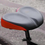 Maxbell Bike Seat Comfortable Anti Slip Replacement Noseless Enlarged Bicycle Saddle red
