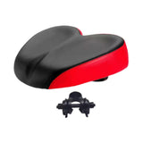 Maxbell Bike Seat Comfortable Anti Slip Replacement Noseless Enlarged Bicycle Saddle red