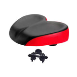 Maxbell Bike Seat Comfortable Anti Slip Replacement Noseless Enlarged Bicycle Saddle red
