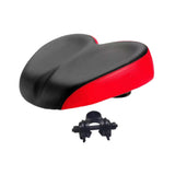 Maxbell Bike Seat Comfortable Anti Slip Replacement Noseless Enlarged Bicycle Saddle red