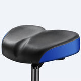 Maxbell Bike Seat Comfortable Anti Slip Replacement Noseless Enlarged Bicycle Saddle blue