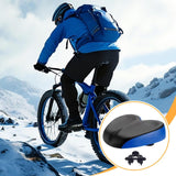 Maxbell Bike Seat Comfortable Anti Slip Replacement Noseless Enlarged Bicycle Saddle blue