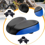 Maxbell Bike Seat Comfortable Anti Slip Replacement Noseless Enlarged Bicycle Saddle blue