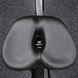 Maxbell Bicycle Saddle Comfortable Sleek Shock Absorbing Breathable Soft Cushion Pad Black