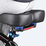 Maxbell Bicycle Saddle Comfortable Sleek Shock Absorbing Breathable Soft Cushion Pad Black
