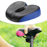 Maxbell Bicycle Saddle Comfortable Sleek Shock Absorbing Breathable Soft Cushion Pad Blue