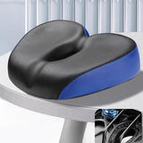 Maxbell Bicycle Saddle Comfortable Sleek Shock Absorbing Breathable Soft Cushion Pad Blue