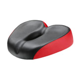 Maxbell Bicycle Saddle Comfortable Sleek Shock Absorbing Breathable Soft Cushion Pad Red