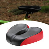 Maxbell Bicycle Saddle Comfortable Sleek Shock Absorbing Breathable Soft Cushion Pad Red