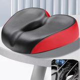 Maxbell Bicycle Saddle Comfortable Sleek Shock Absorbing Breathable Soft Cushion Pad Red