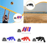 Maxbell 4 Pieces Professional Beach Volleyball Lines Boundary Lines for Park Outdoor Red Blue