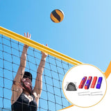 Maxbell 4 Pieces Professional Beach Volleyball Lines Boundary Lines for Park Outdoor Red Blue