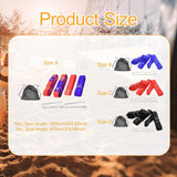 Maxbell 4 Pieces Professional Beach Volleyball Lines Boundary Lines for Park Outdoor Red Blue