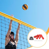 Maxbell 4 Pieces Professional Beach Volleyball Lines Boundary Lines for Park Outdoor Red