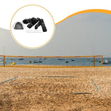 Maxbell 4 Pieces Professional Beach Volleyball Lines Boundary Lines for Park Outdoor Black