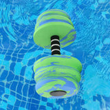 Maxbell Aquatic Dumbbell Bar Pool Fitness Professional Water Aerobic for Female Male Blue Green