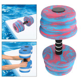 Maxbell Aquatic Dumbbell Bar Pool Fitness Professional Water Aerobic for Female Male Blue Red
