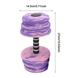 Maxbell Aquatic Dumbbell Bar Pool Fitness Professional Water Aerobic for Female Male Purple Pink