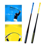 Maxbell Golf Swing Trainer Professional Training Rod for Home Court Golfing Supplies Blue