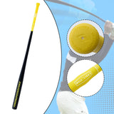 Maxbell Golf Swing Trainer Professional Training Rod for Home Court Golfing Supplies Yellow