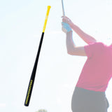 Maxbell Golf Swing Trainer Professional Training Rod for Home Court Golfing Supplies Yellow