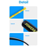 Maxbell Golf Swing Trainer Professional Training Rod for Home Court Golfing Supplies Yellow
