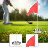 Maxbell Golf Putting Cup with Flag Stainless Steel for Yard Garden Putting Green Mat