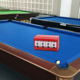 Maxbell Billiards Pool Scoreboard Score Counter for Soccer Badminton Tabletop Sports Red