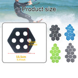 Maxbell 12Pcs Hexagon Surfboard Traction Pads for Grip Surf Surf Boards Skimboarding black