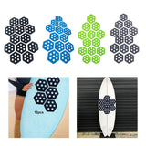 Maxbell 12Pcs Hexagon Surfboard Traction Pads for Grip Surf Surf Boards Skimboarding black