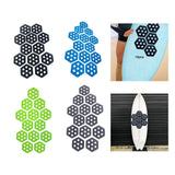 Maxbell 12Pcs Hexagon Surfboard Traction Pads for Grip Surf Surf Boards Skimboarding black
