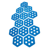 Maxbell 12Pcs Hexagon Surfboard Traction Pads for Grip Surf Surf Boards Skimboarding blue