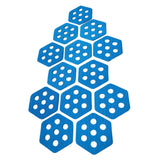 Maxbell 12Pcs Hexagon Surfboard Traction Pads for Grip Surf Surf Boards Skimboarding blue