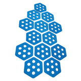 Maxbell 12Pcs Hexagon Surfboard Traction Pads for Grip Surf Surf Boards Skimboarding blue