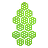 Maxbell 12Pcs Hexagon Surfboard Traction Pads for Grip Surf Surf Boards Skimboarding green