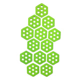 Maxbell 12Pcs Hexagon Surfboard Traction Pads for Grip Surf Surf Boards Skimboarding green