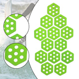 Maxbell 12Pcs Hexagon Surfboard Traction Pads for Grip Surf Surf Boards Skimboarding green