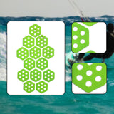 Maxbell 12Pcs Hexagon Surfboard Traction Pads for Grip Surf Surf Boards Skimboarding green