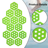 Maxbell 12Pcs Hexagon Surfboard Traction Pads for Grip Surf Surf Boards Skimboarding green