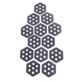 Maxbell 12Pcs Hexagon Surfboard Traction Pads for Grip Surf Surf Boards Skimboarding grey